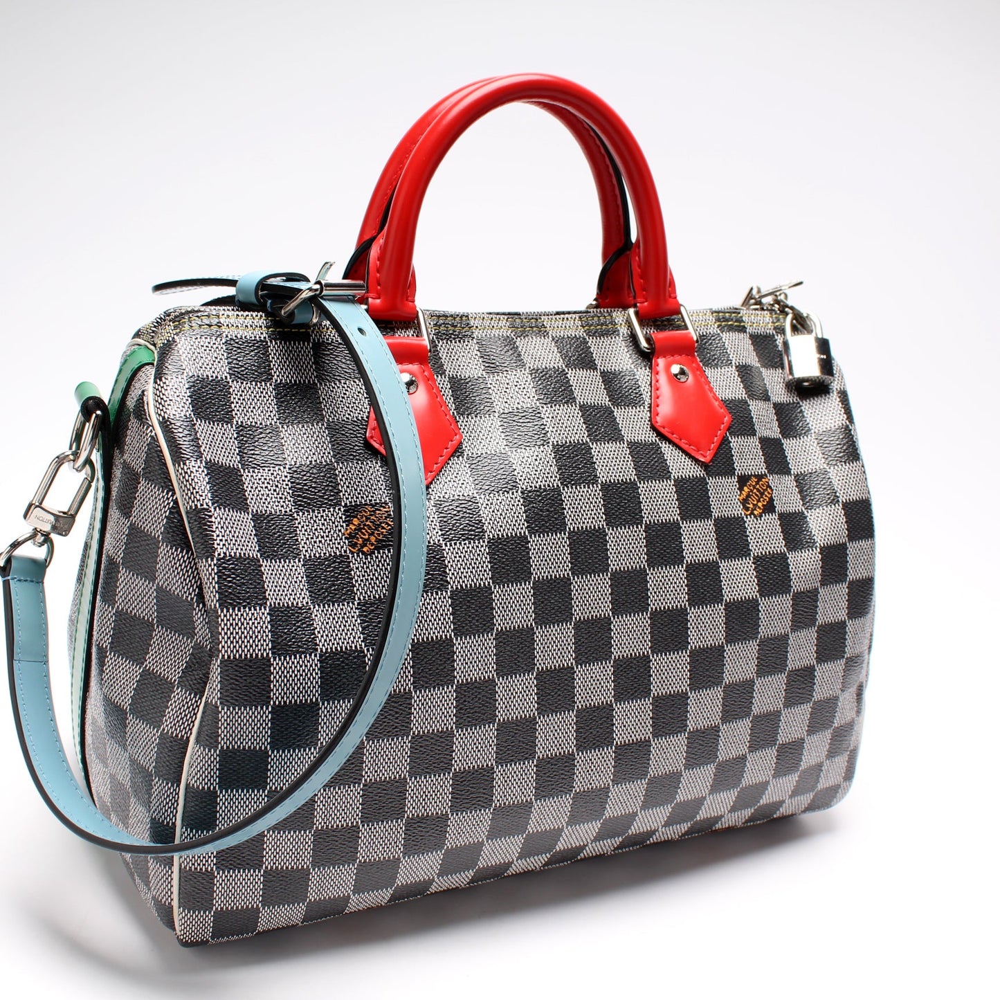 Louis Vuitton Speedy 30 Bandouliere Special Edit Colored Damier