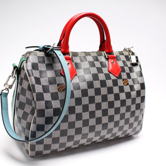 Louis Vuitton Speedy 30 Bandouliere Special Edit Colored Damier