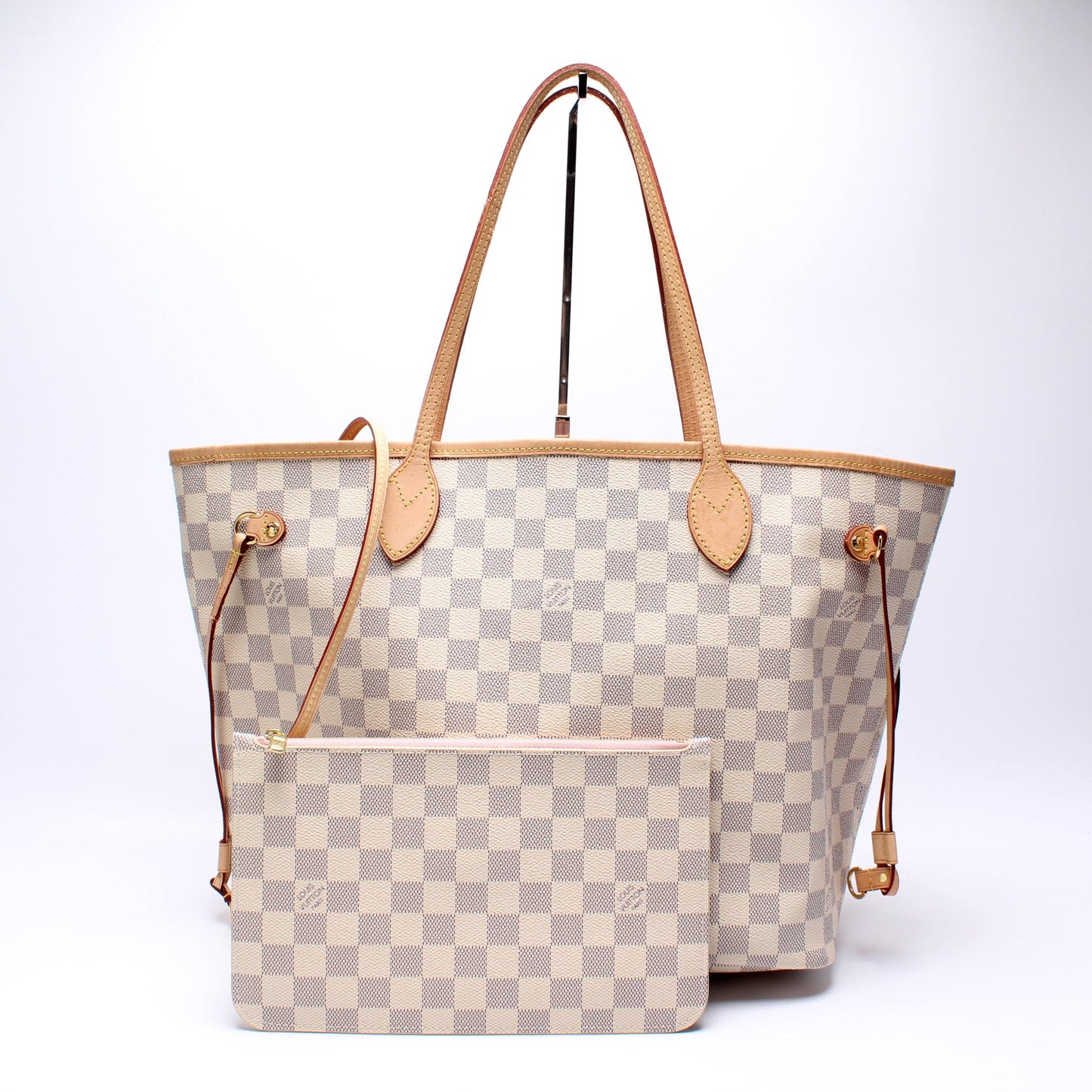 Louis Vuitton Neverfull MM W/ Wallet Damier Azur