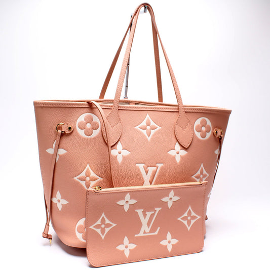 Louis Vuitton Neverfull w/ Wallet MM Bicolor Empreinte