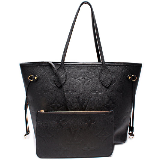 Louis Vuitton Neverfull MM W/ Wallet Emprinte