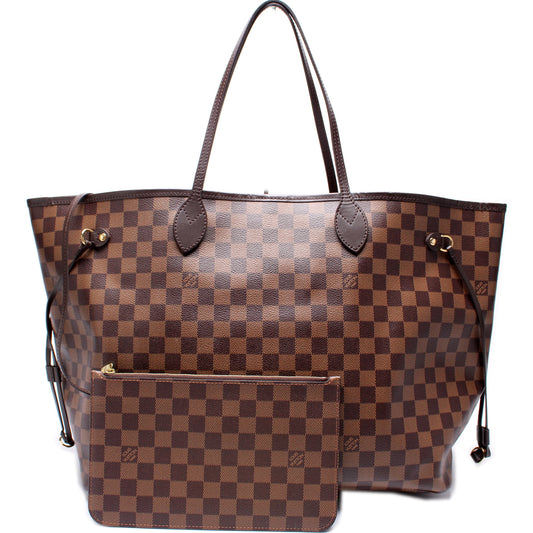 Louis Vuitton Neverfull GM W/Wallet GM Damier Ebene