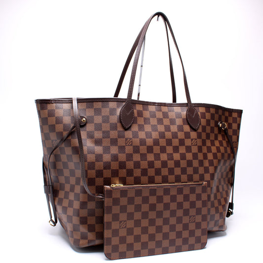 Louis Vuitton Neverfull GM W/Wallet GM Damier Ebene