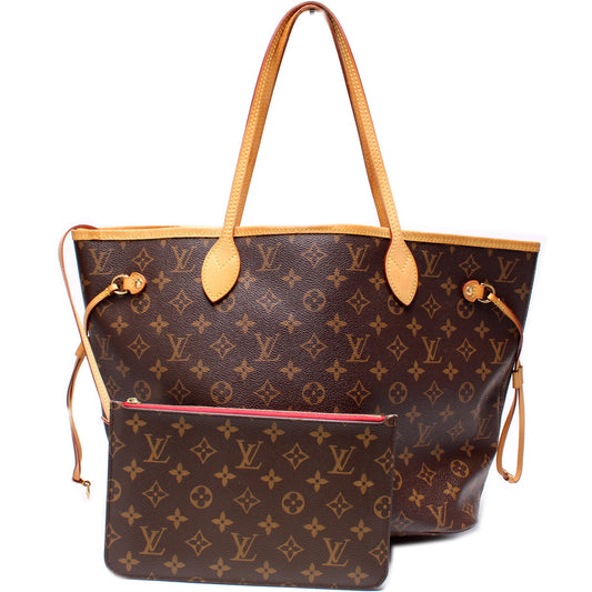 Louis Vuitton Neverfull With Wallet MM Monogram