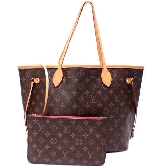 Louis Vuitton Neverfull MM W/Wallet Monogram