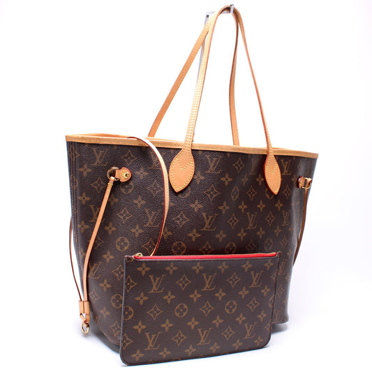 Louis Vuitton Neverfull MM W/Wallet Monogram