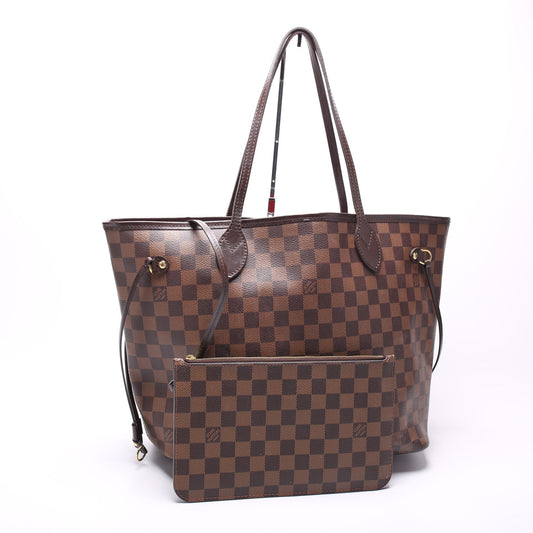 Louis Vuitton Neverfull w/Wallet MM Damier Ebene