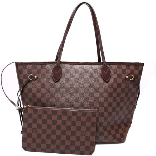 Louis Vuitton Neverfull MM w/Wallet Damier Ebene