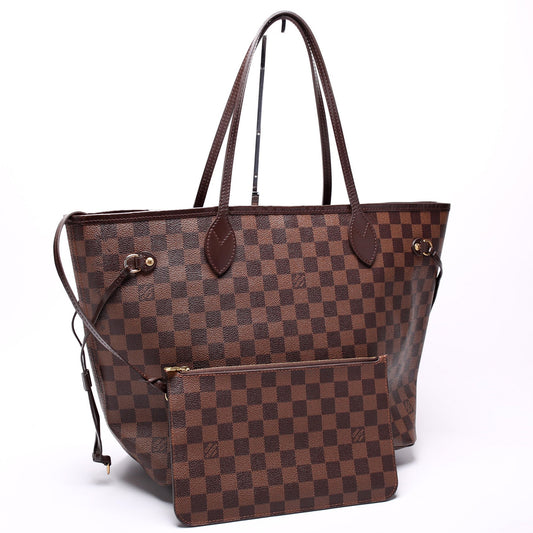 Louis Vuitton Neverfull MM w/Wallet Damier Ebene