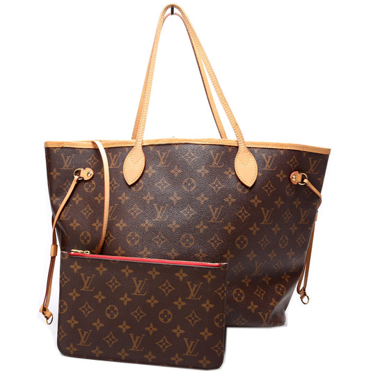 Louis Vuitton Neverfull MM W/ Wallet Monogram