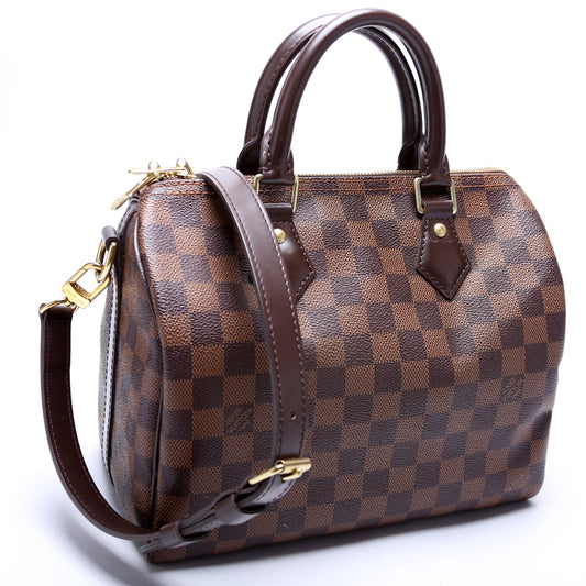 Louis Vuitton Speedy 25 Bandouliere Damier Ebene