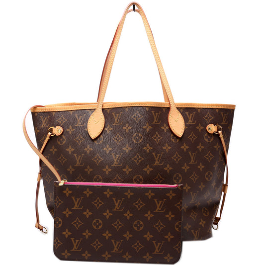 Louis Vuitton Neverfull w/Wallet MM Monogram