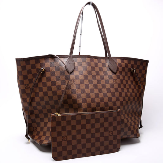 Louis Vuitton Neverfull w/Wallet GM Damier Ebene