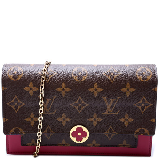 Louis Vuitton Flore Chain Wallet Monogram