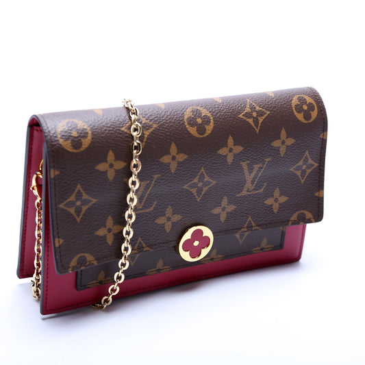 Louis Vuitton Flore Chain Wallet Monogram