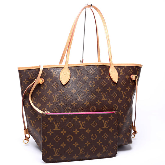 Louis Vuitton Neverfull MM W/ Wallet Monogram