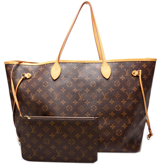 Louis Vuitton Neverfull W/Wallet GM Monogram