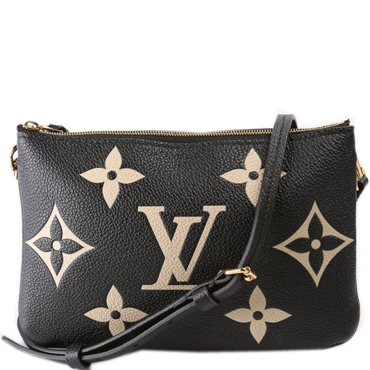Louis Vuitton Double Zip Pochette Bicolor Empreinte