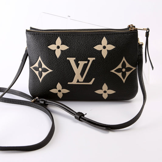Louis Vuitton Double Zip Pochette Bicolor Empreinte
