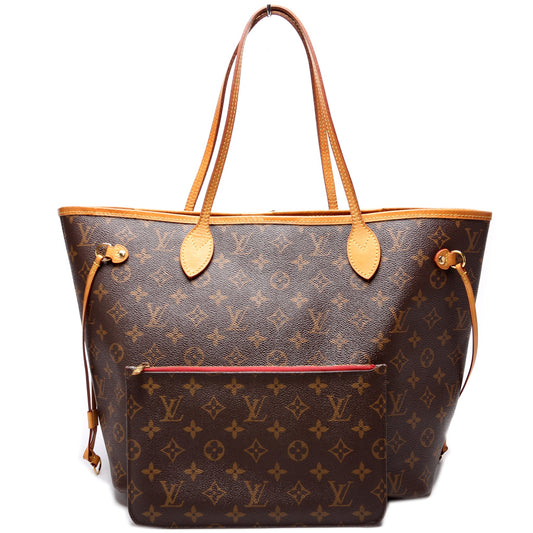 Louis Vuitton Nverfull W/Wallet MM Monogram