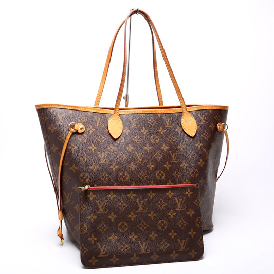 Louis Vuitton Nverfull W/Wallet MM Monogram