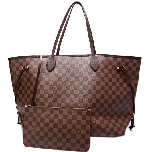 Louis Vuitton Neverfull w/Wallet GM Damier Ebene