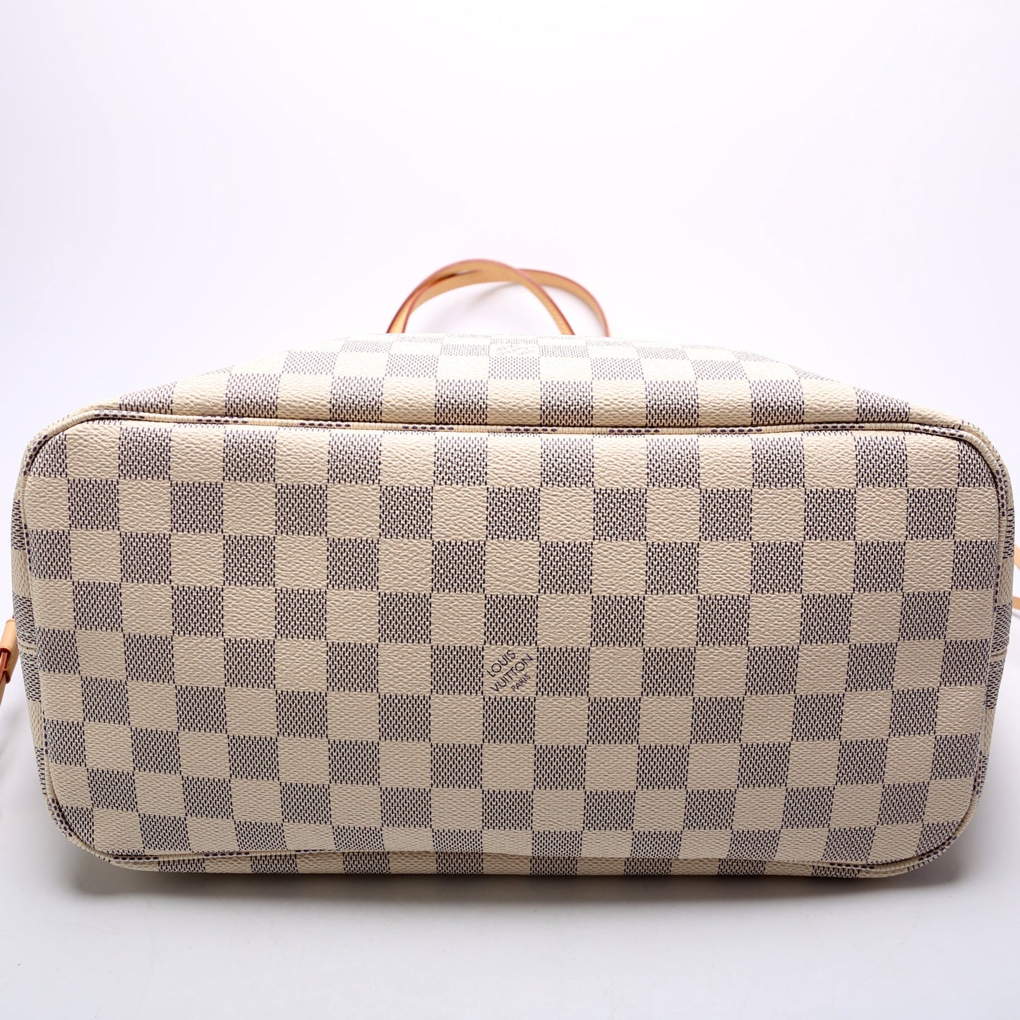 Louis Vuitton Neverfull W/Wallet MM Damier Azur