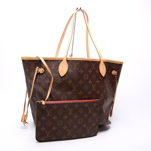 Louis Vuitton Neverfull W/Wallet MM Monogram