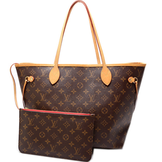 Louis Vuitton Neverfull MM W/Wallet Monogram