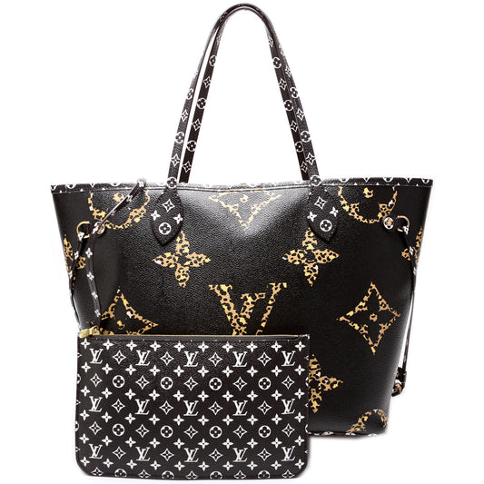 Louis Vuitton Neverfull W/ Wallet MM Jungle