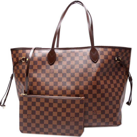 Louis Vuitton Neverfull W/Wallet GM Damier Ebene