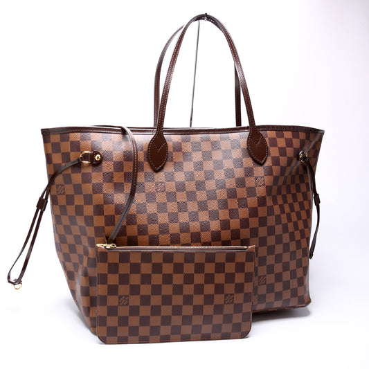 Louis Vuitton Neverfull W/Wallet GM Damier Ebene