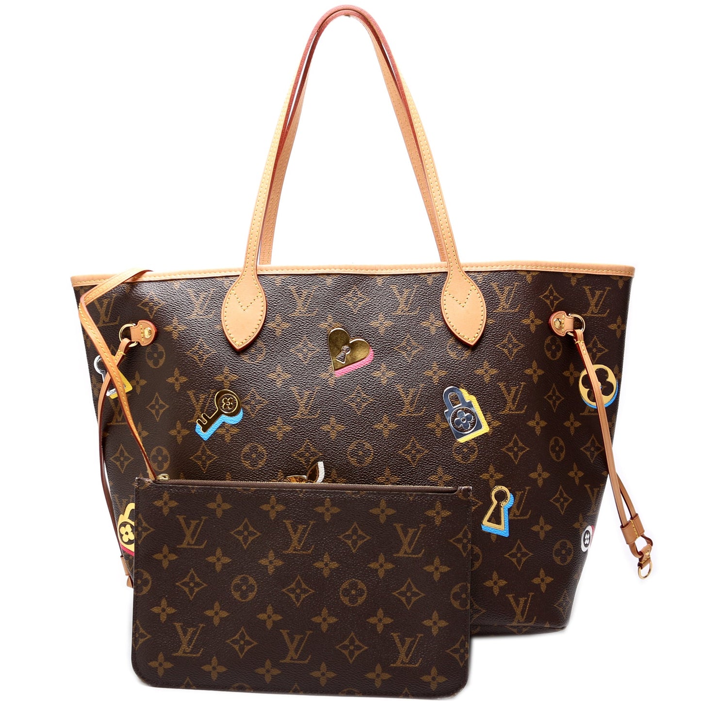 Louis Vuitton Neverfull MM Lovelock w/Wallet