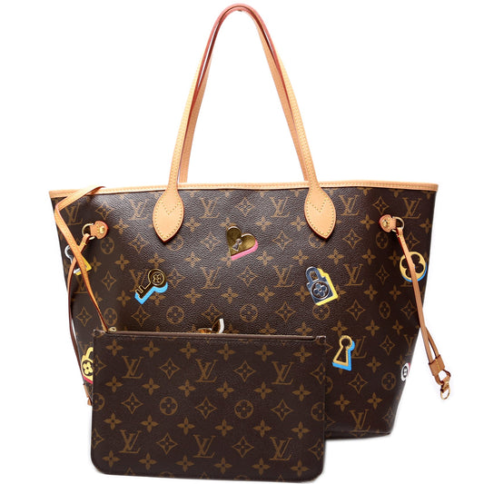 Louis Vuitton Neverfull MM Lovelock w/Wallet