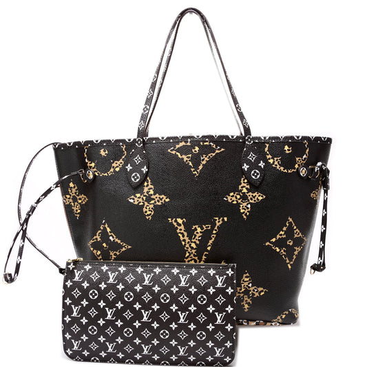 Louis Vuitton Neverfull With Wallet MM Jungle