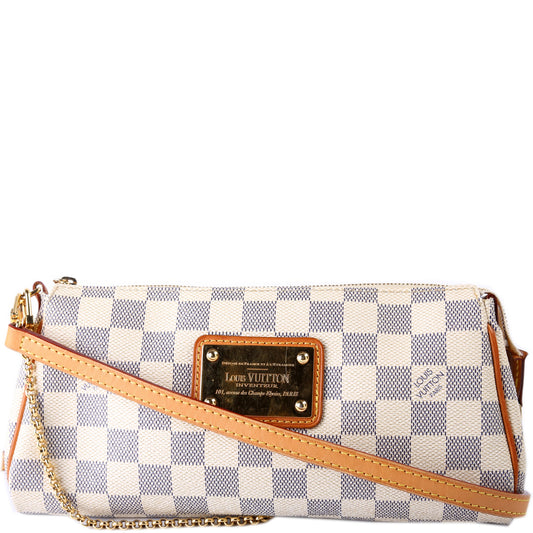 Louis Vuitton Eva Clutch Damier Azur