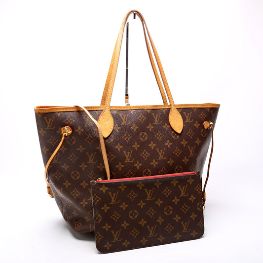 Louis Vuitton Neverfull w/Wallet MM Monogram