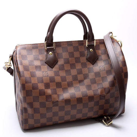 Louis Vuitton Speedy 30 Bandouliere Damier Ebene