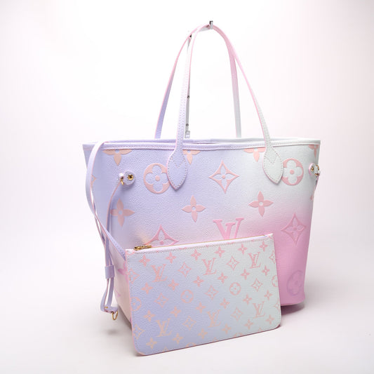 Louis Vuitton Neverfull MM W/Wallet 'Spring In The City' Giant Monogram