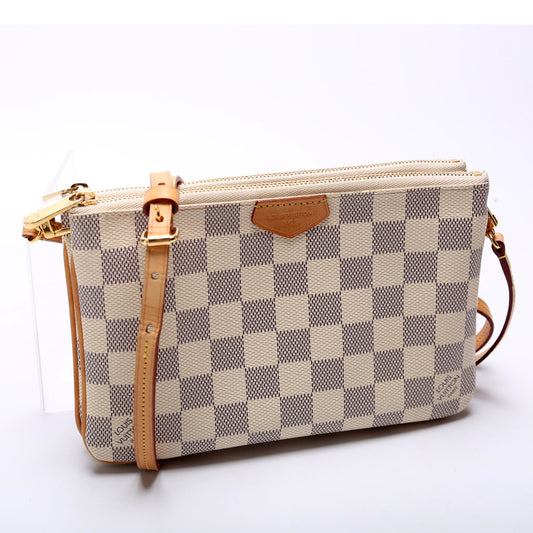 Louis Vuitton Double Zip Pochette Damier Azur