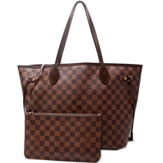 Louis Vuitton Neverfull MM w/Wallet Damier Ebene