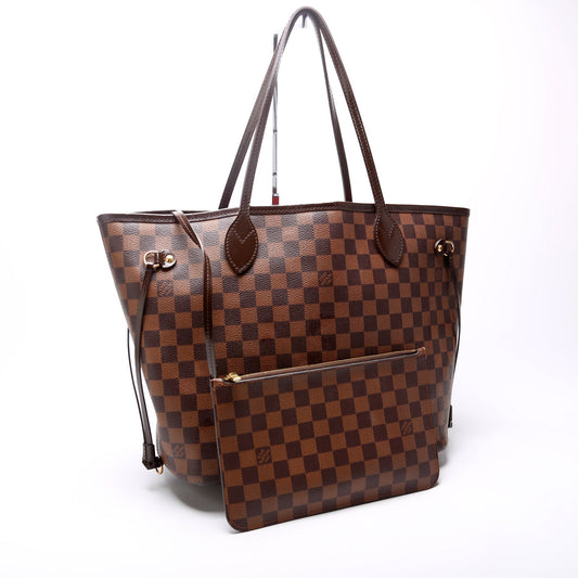 Louis Vuitton Neverfull MM w/Wallet Damier Ebene