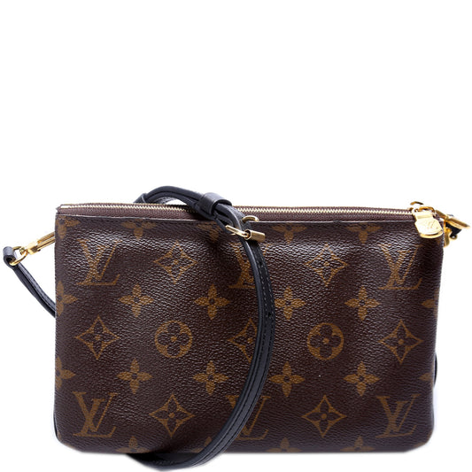 Louis Vuitton Doube Zip Pochette Giant Reverse Monogram