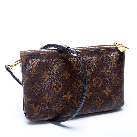 Louis Vuitton Doube Zip Pochette Giant Reverse Monogram