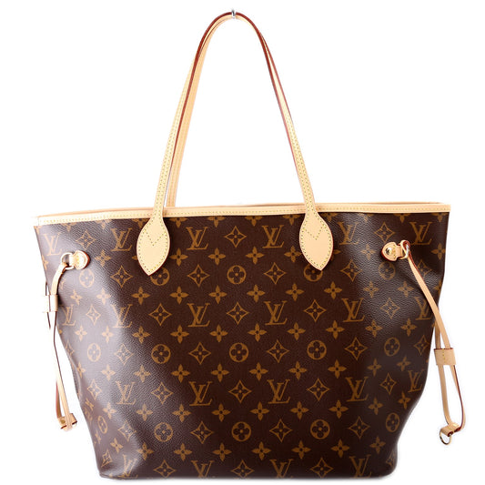 Louis Vuitton Neverfull W/Wallet MM Monogram