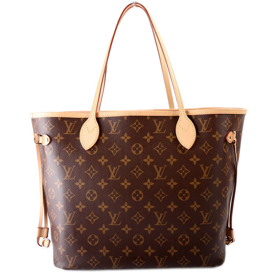Louis Vuitton Neverfull w/Wallet MM Monogram