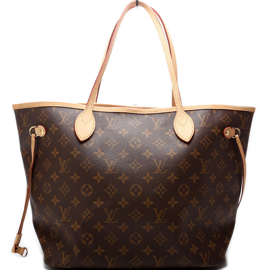 Louis Vuitton Neverfull W/Wallet MM Monogram