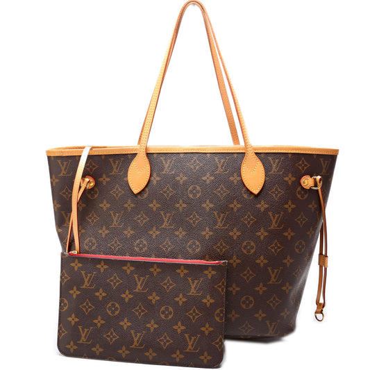 Louis Vuitton Neverfull W/Wallet MM Monogram