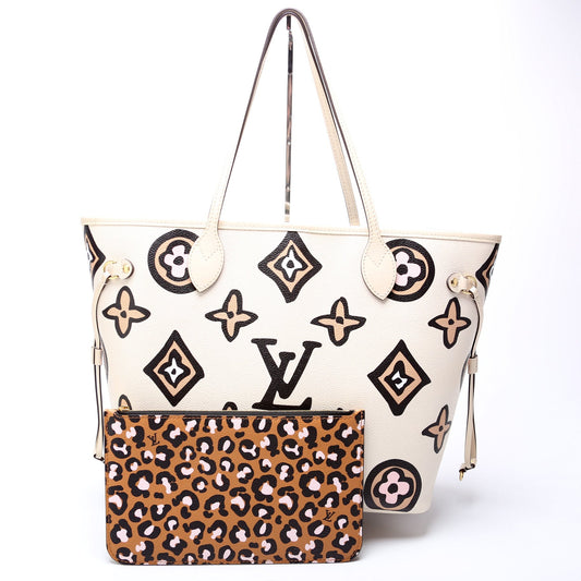 Louis Vuitton Neverfull W/Wallet MM Wild At Heart