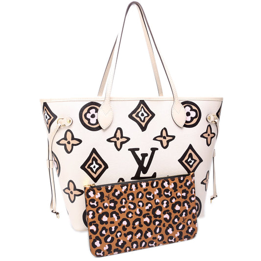 Louis Vuitton Neverfull W/Wallet MM Wild At Heart